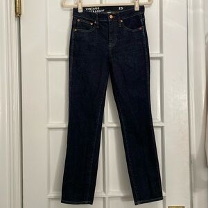J. Crew Dark Wash Vintage Slim Straight Jeans